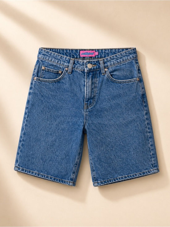 Edikted Pants - Edikted Blue Denim Shorts Women’s mid- length Shorts Casual Size XS